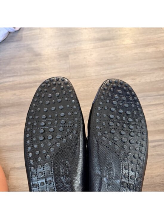 Tods Black Patent Leather Bow Slip On Loafers Men’s Size 10 main image 4